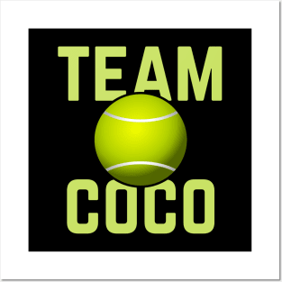 Team Cori 'Coco' Gauff Tennis Design Posters and Art